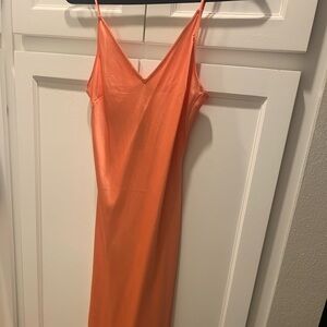 Express XS Coral Slip Dress NBW